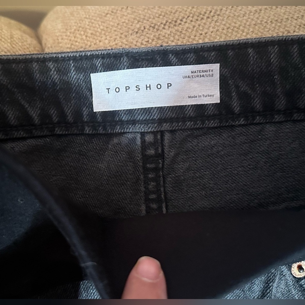 ASOS Top Shop Maternity Jean Shorts - Picture 4 of 10